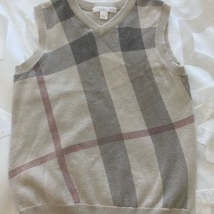 Boys Burberry cashmere vest